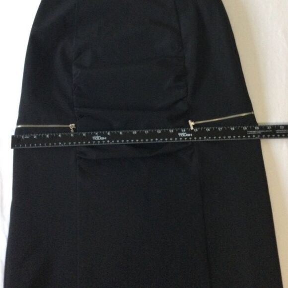 Iris Singer Skirt Women’s Size 8 Color Black Puckered Front Silver Zippers - Picture 11 of 12